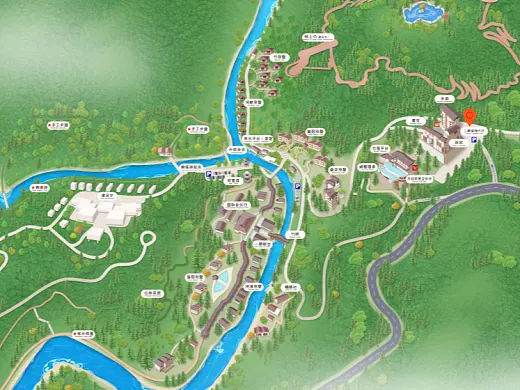 拉萨结合景区手绘地图智慧导览和720全景技术，可以让景区更加“动”起来，为游客提供更加身临其境的导览体验。